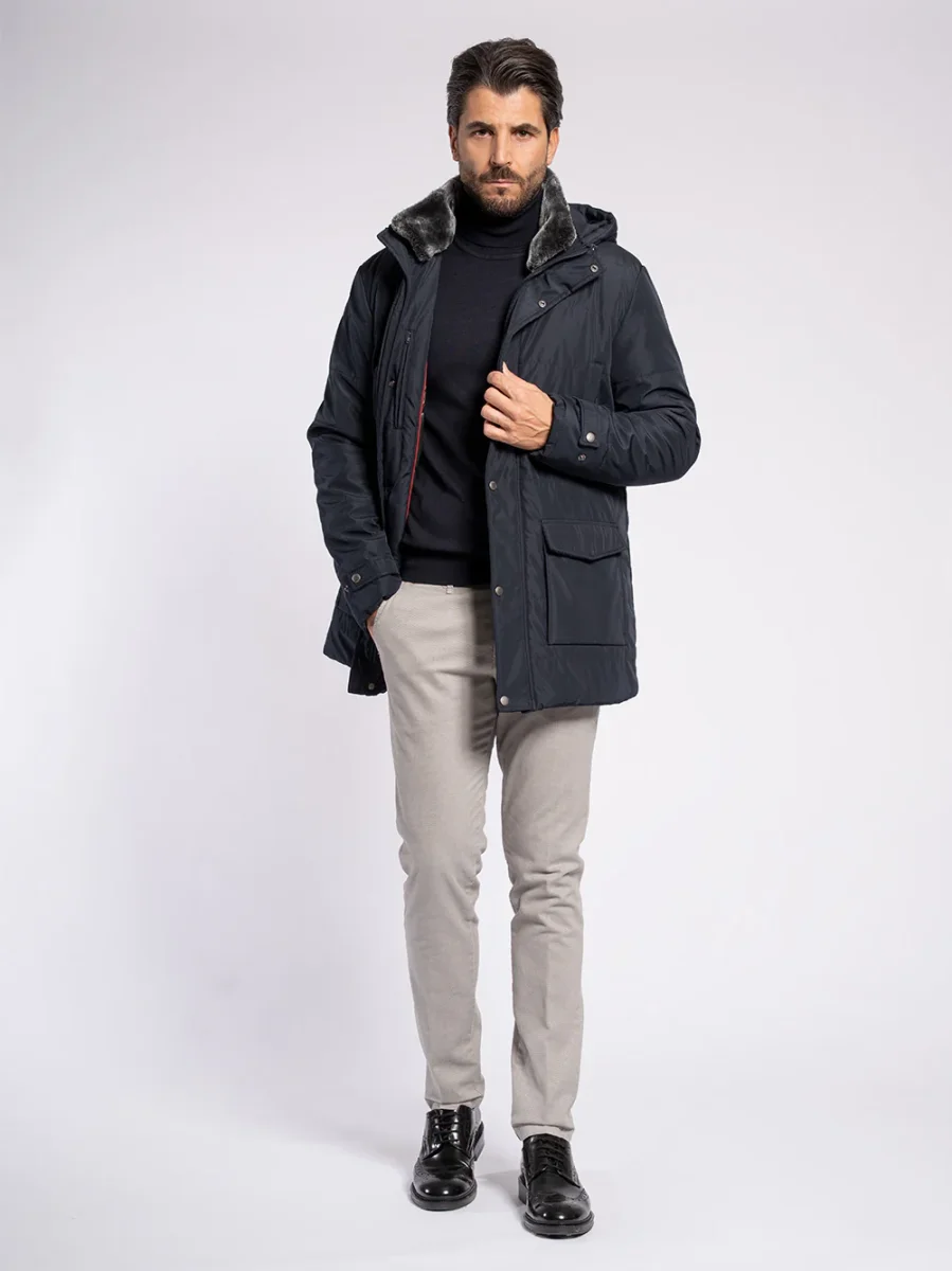 Pantalone con microstampa