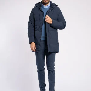 Pantalone in cotone con trama resca