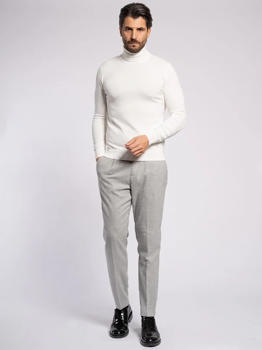 Pantalone in cotone flanella