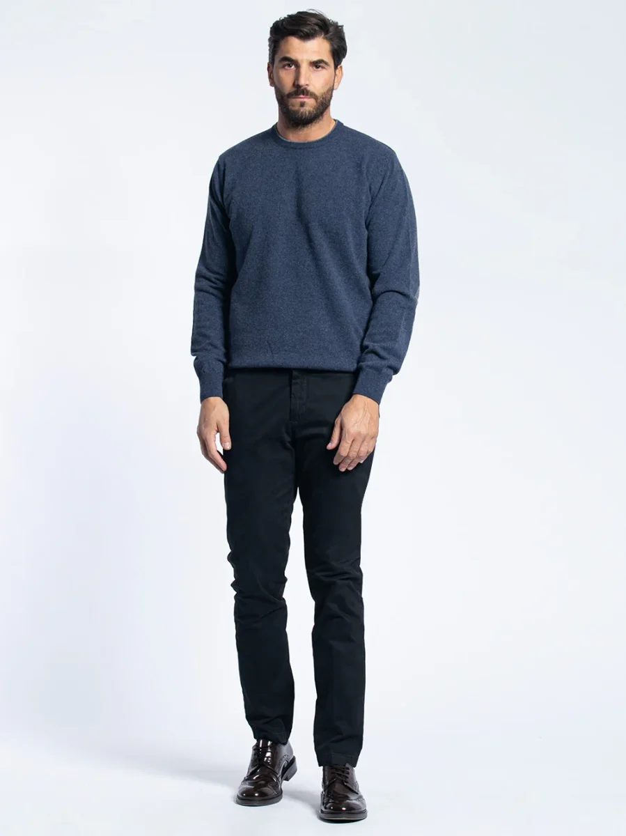 Pantalone in cotone piquet