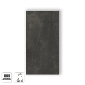 LA FABBRICA TRAFALGAR AGORA’ 36.8×73.5 – GRES EFFETTO CEMENTO NERO LUCIDO